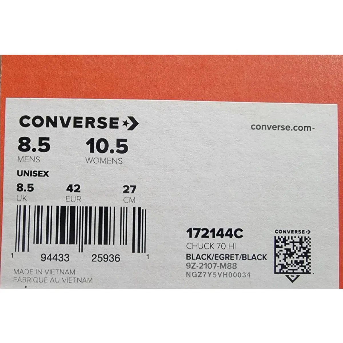 Converse shoes - Converse Chuck Taylor 70 High - 172144c - Black 5
