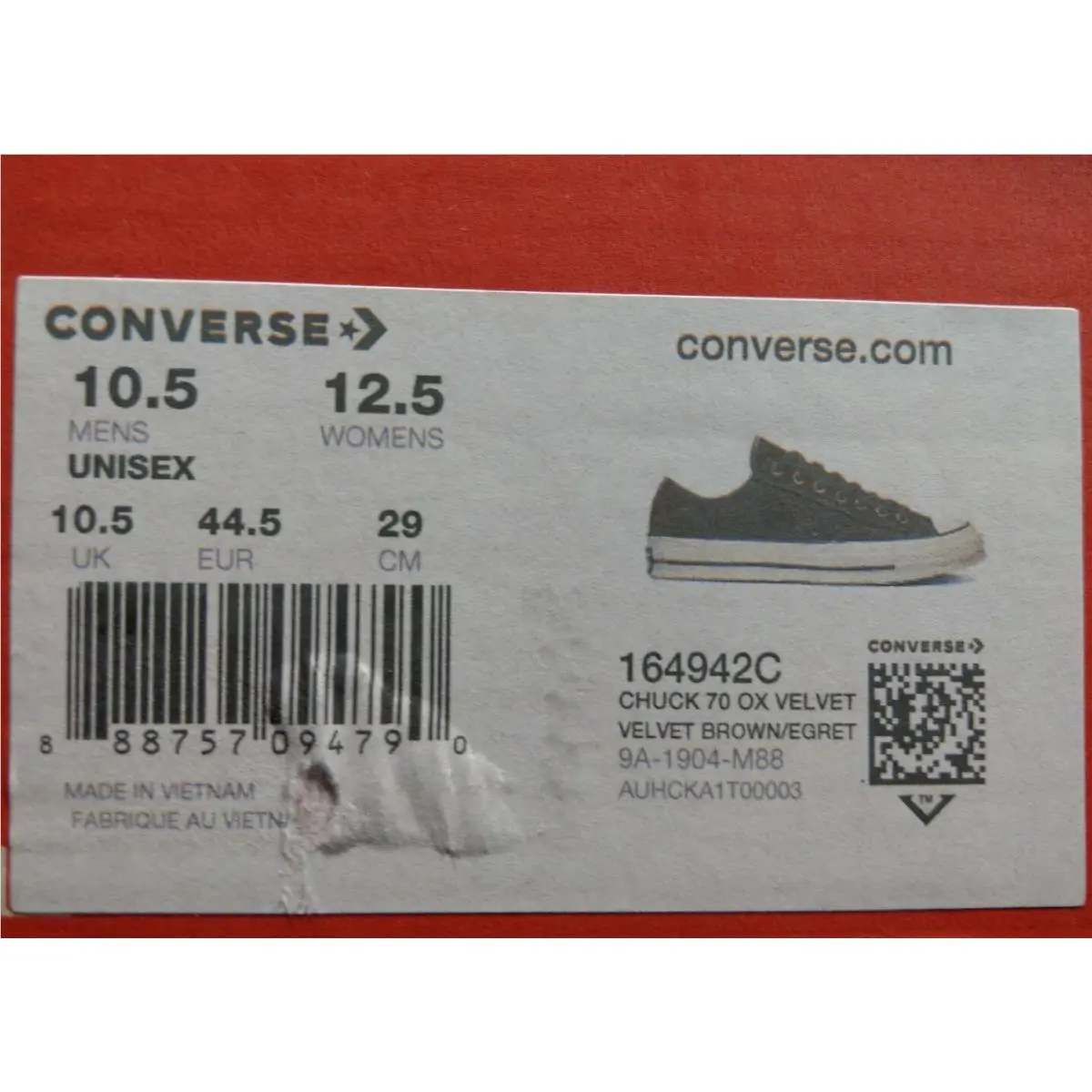 Converse shoes - Chuck 70 Ox - Chuck - 164942c - Velvet Brown 5