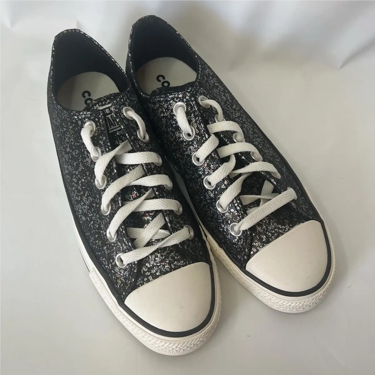 Converse shoes - Converse Chuck Taylor All Star Low Top - A11138C - Black & Silver (UPC: 0194435172019) 1