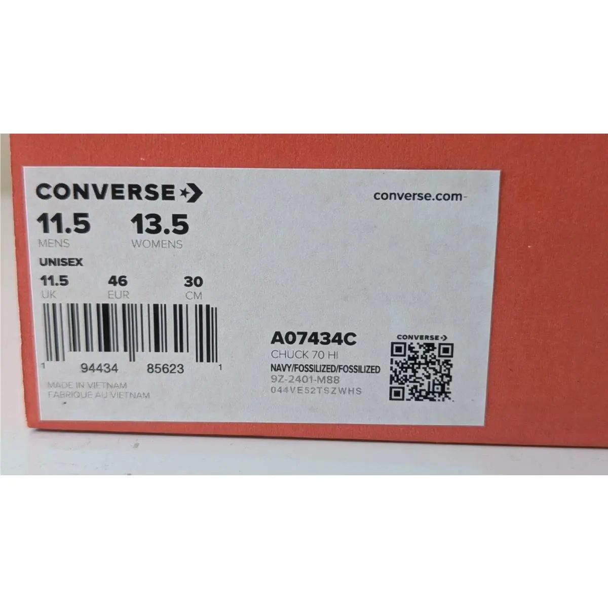 Converse shoes - Converse Chuck 70 Hi - Chuck - A07434C - Blue (UPC: 194434856231) 16
