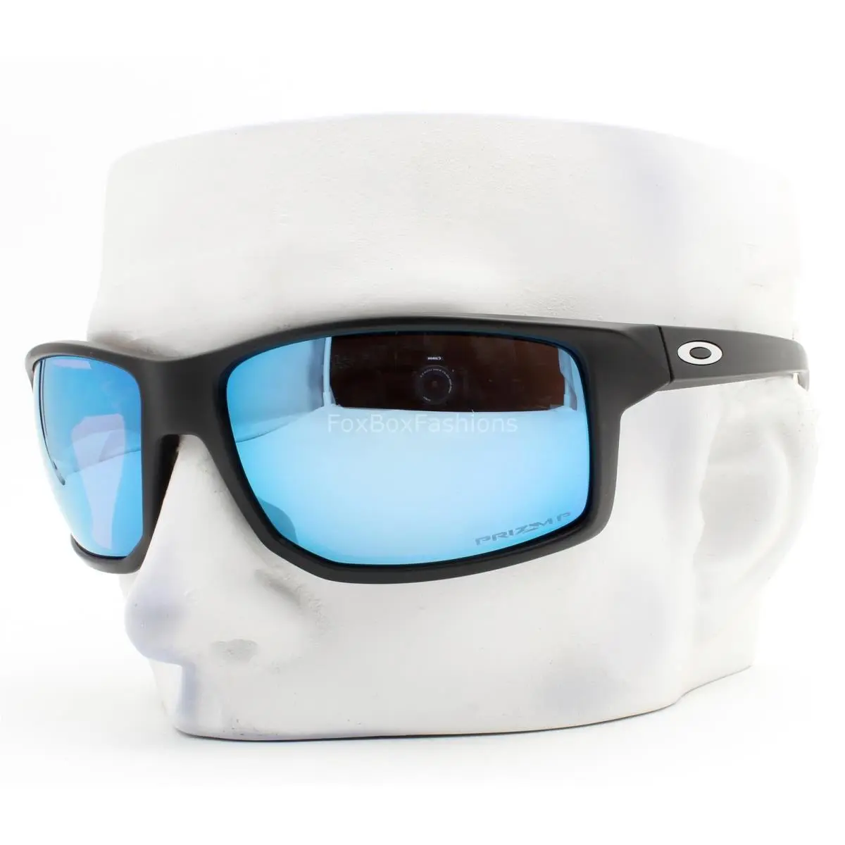 Gibston XL Sunglasses Matte Black Prizm Polarized Blue OO9470-0462 Wpouch by Oakley
