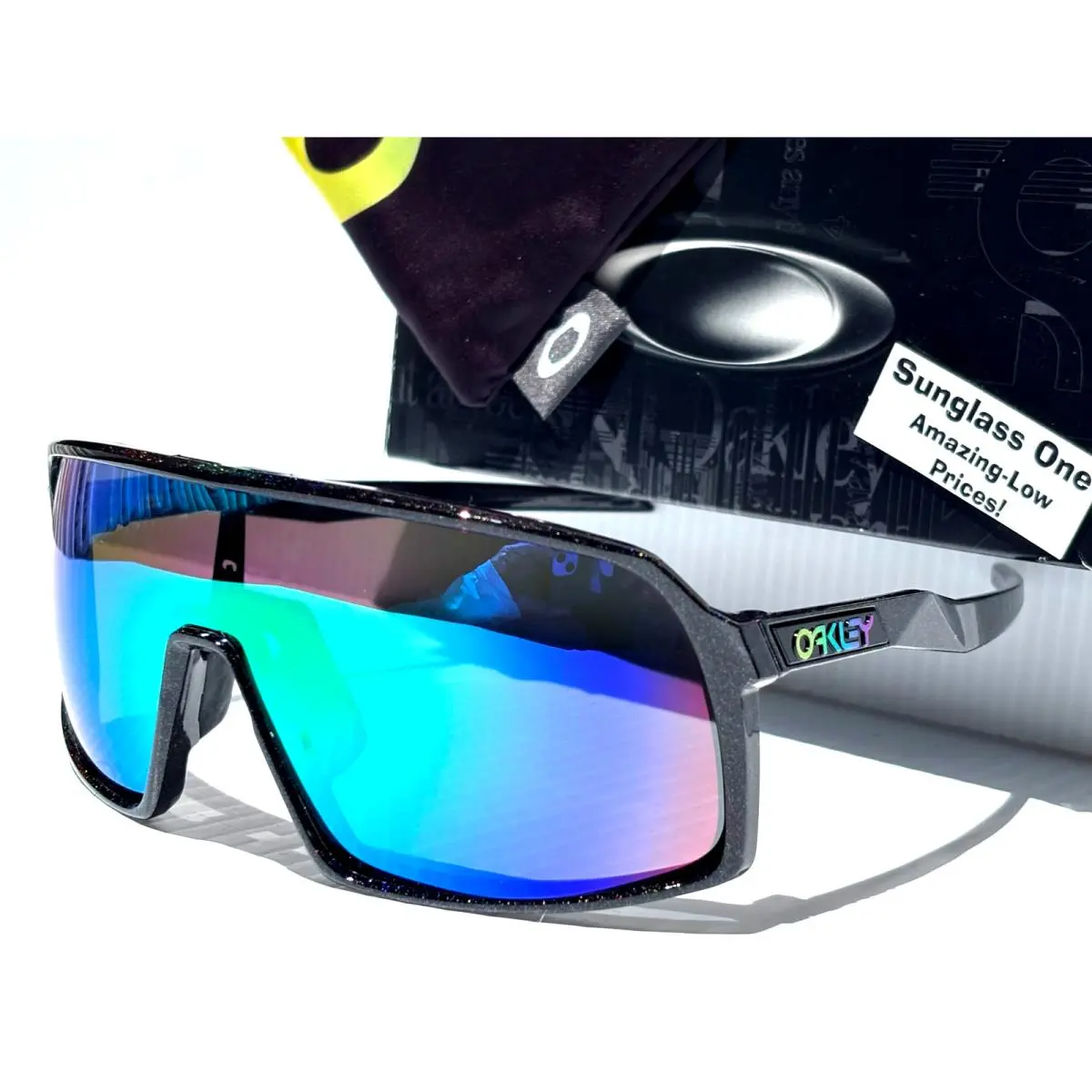 Sutro Dark Galaxy Black Polarized Galaxy Jade Mirror Sunglass 9406-A8 by Oakley