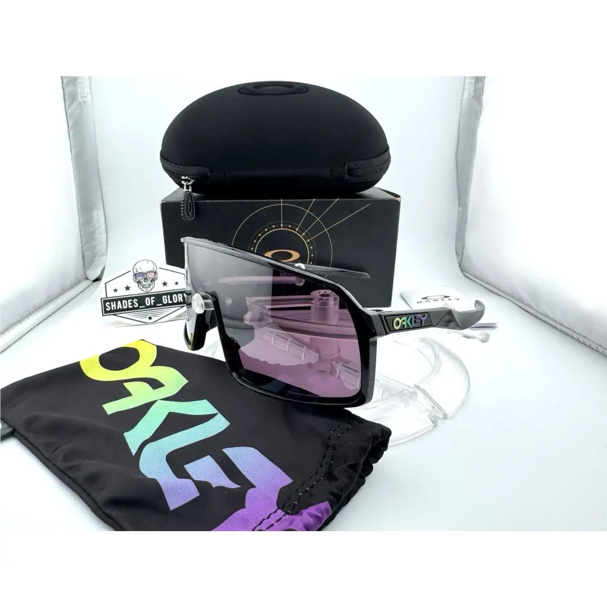 Oakley Sutro Dark Galaxy W/ Prizm Road Black Sunglasses OO9406-A8