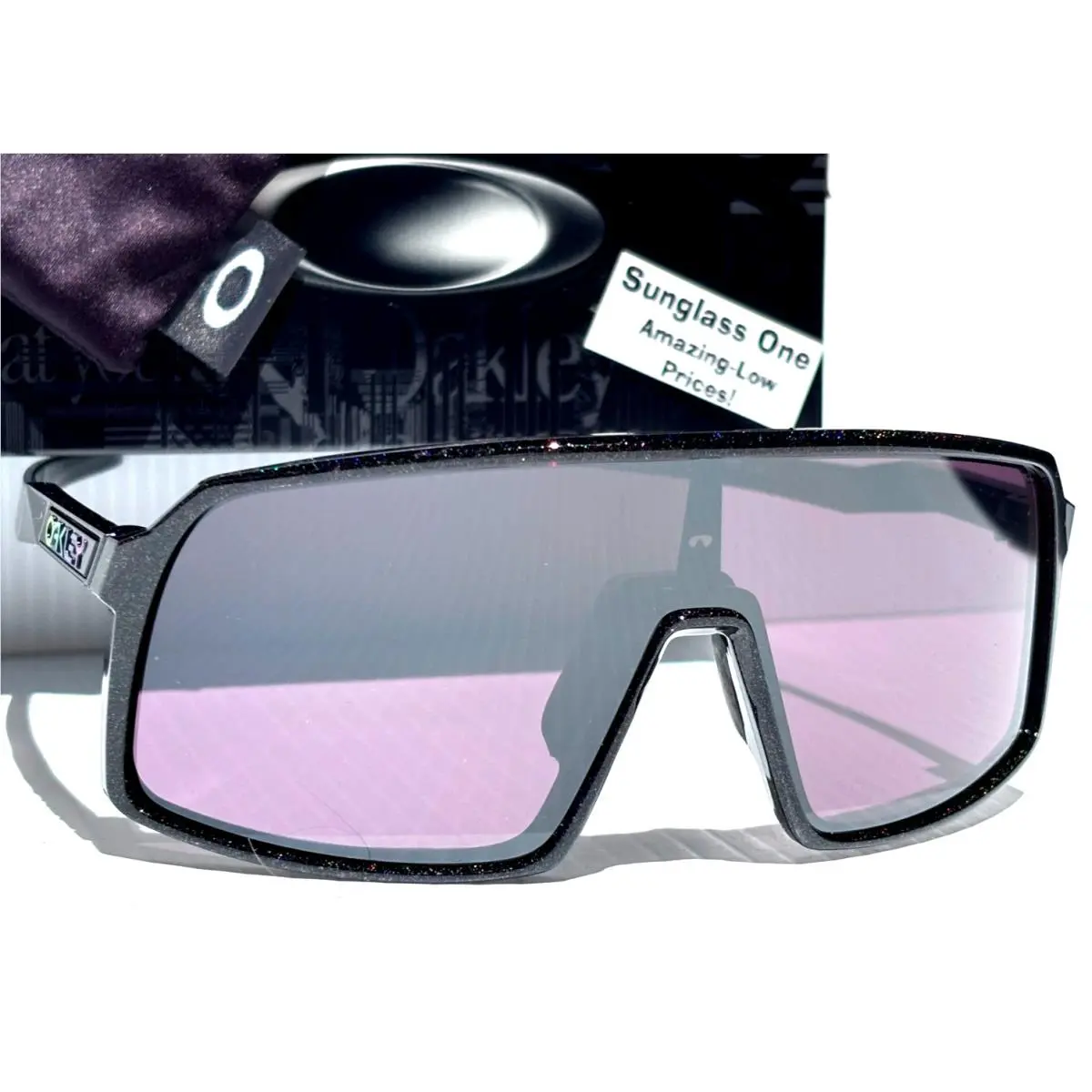 Sutro Dark Galaxy Black Prizm Road Black Lens Sunglass 9406-A8 by Oakley