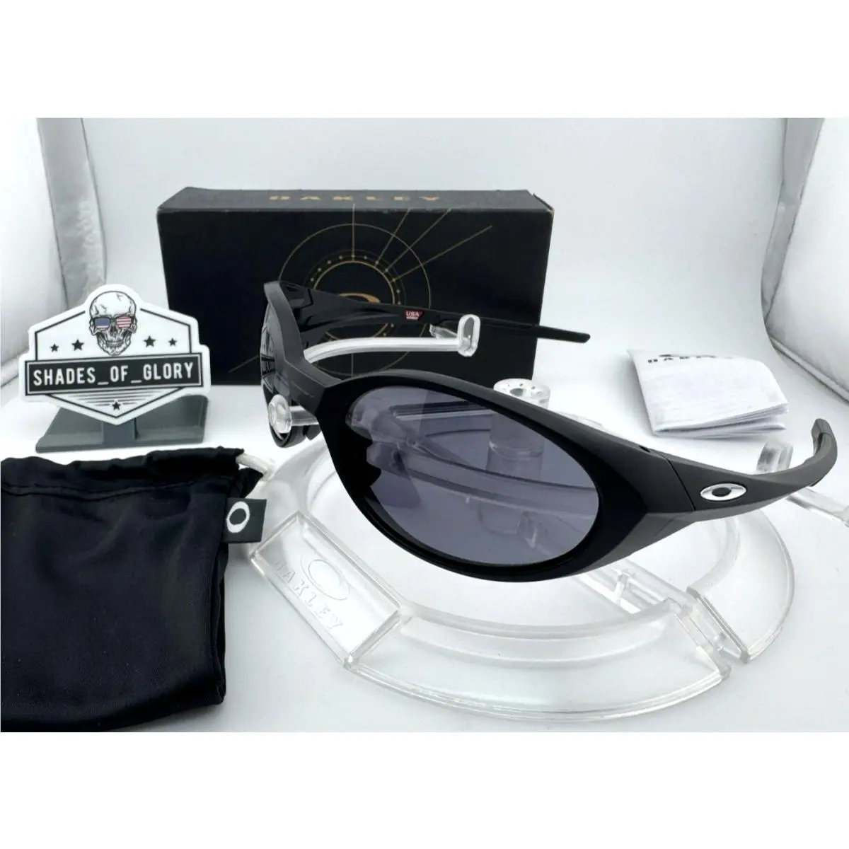 Oakley Eye Jacket Redux Matte Black W/ Prizm Grey Sunglasses OO9438-01 58 Rare