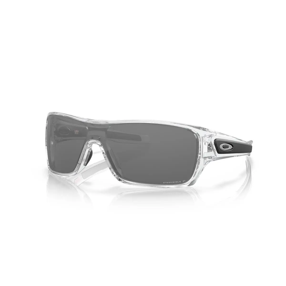 Turbine Rotor Polished Clear/prizm Black Polarized Sunglasses OO9307-1632 by Oakley