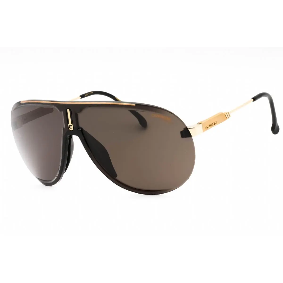 Superchampion 2M2 9K Sunglasses Black Gold Frame Gray Lenses 99mm by Carrera