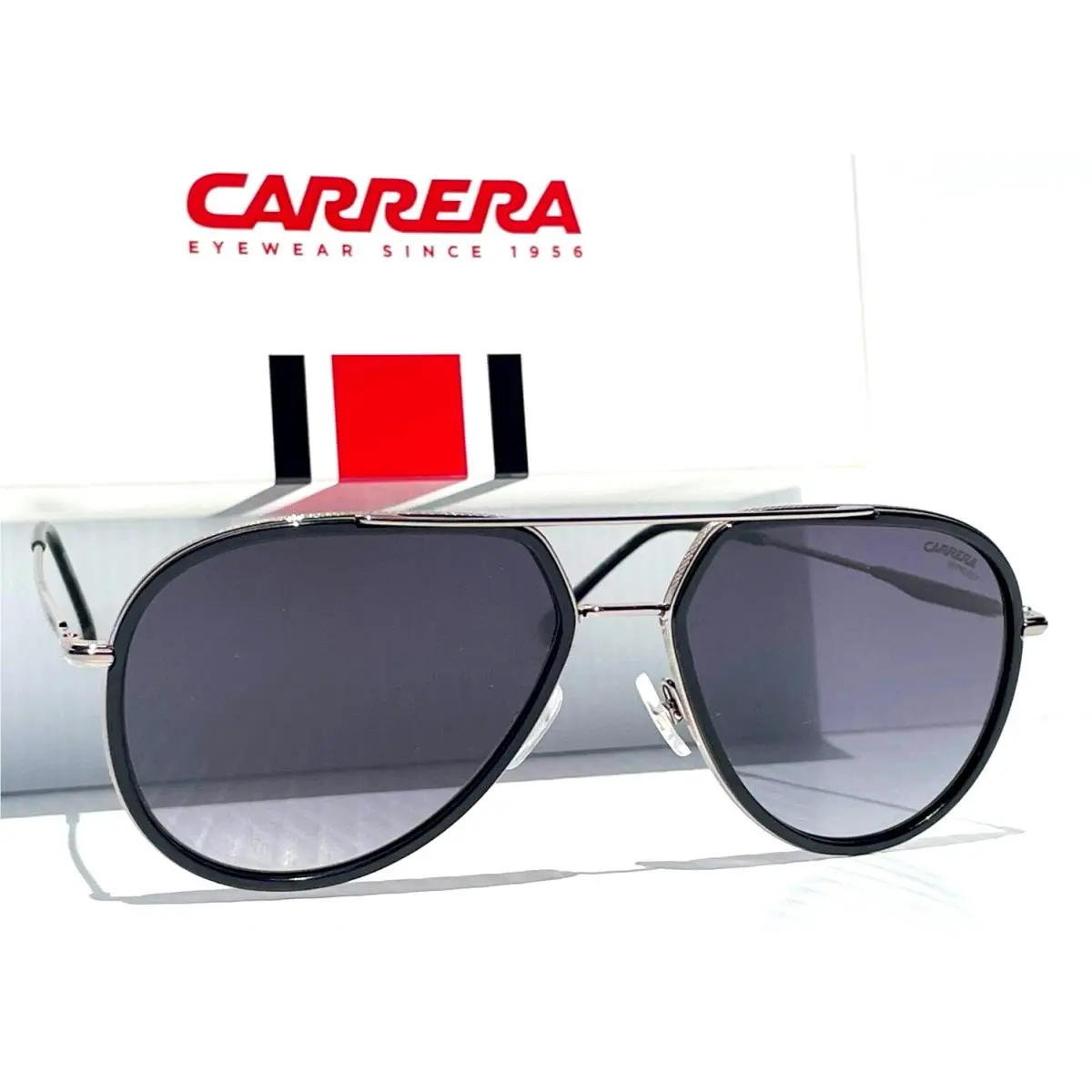 Carrera Shiny Gunmetal Black Frame Gradient Black Sunglass 295/S 8079O