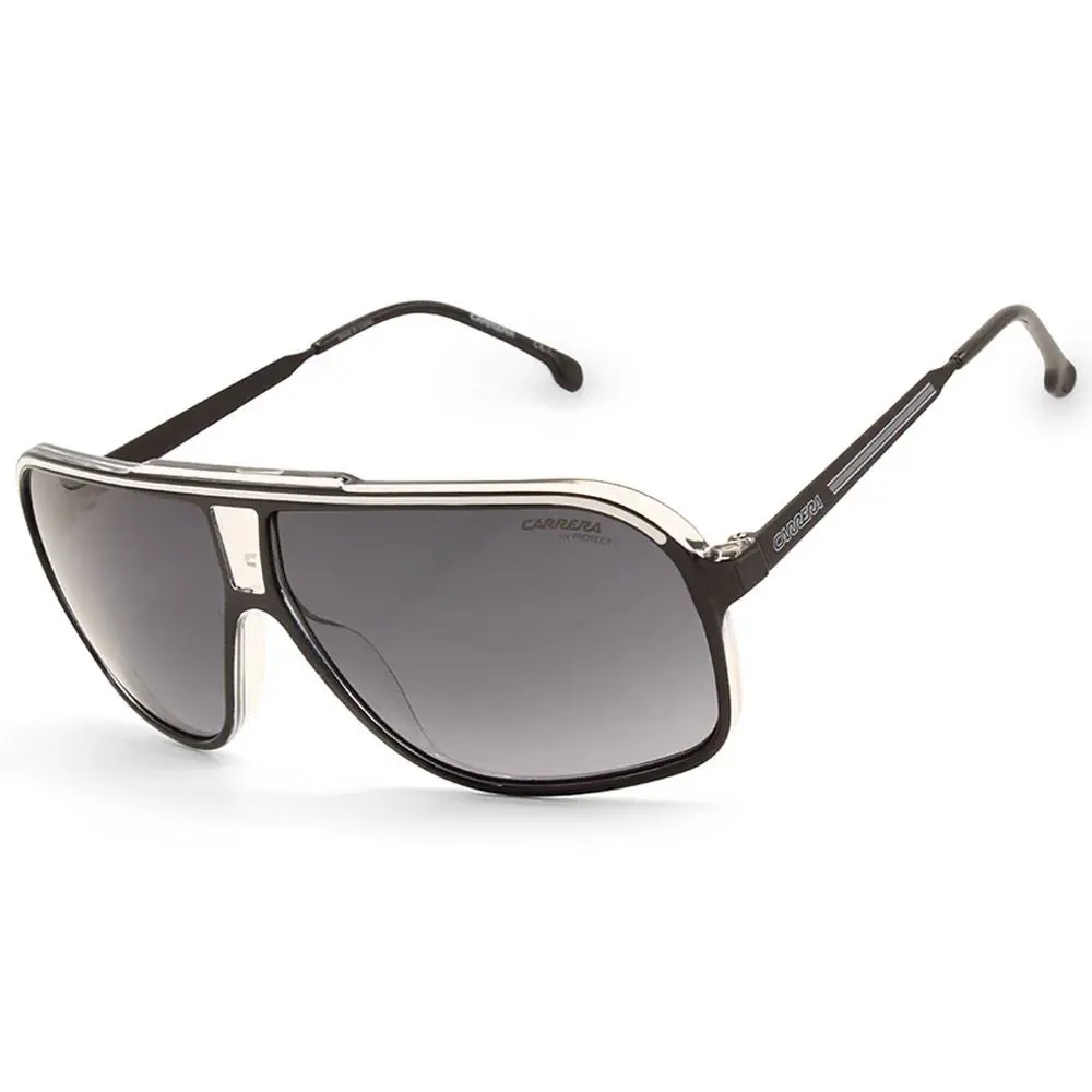 Carrera Grand Prix 3 Black White Clear/grey Gradient Unisex Sunglasses 80s 90