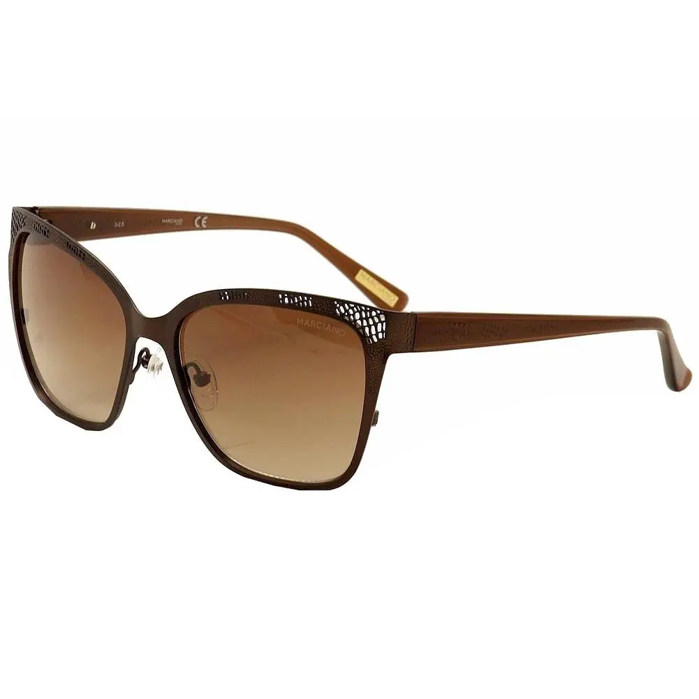 By Marciano Women`s GM0742 GM/0742 49F Shiny Brown Fashion Sunglasses 57mm by Guess