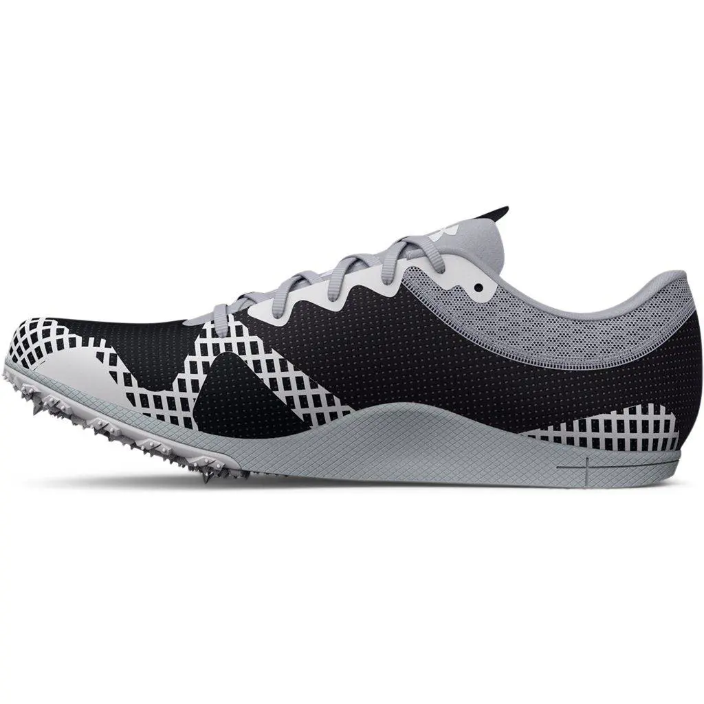 Under Armour Unisex Brigade XC 2 Track Spikes Footwear - High Traction Michel - Black-Halo Gray