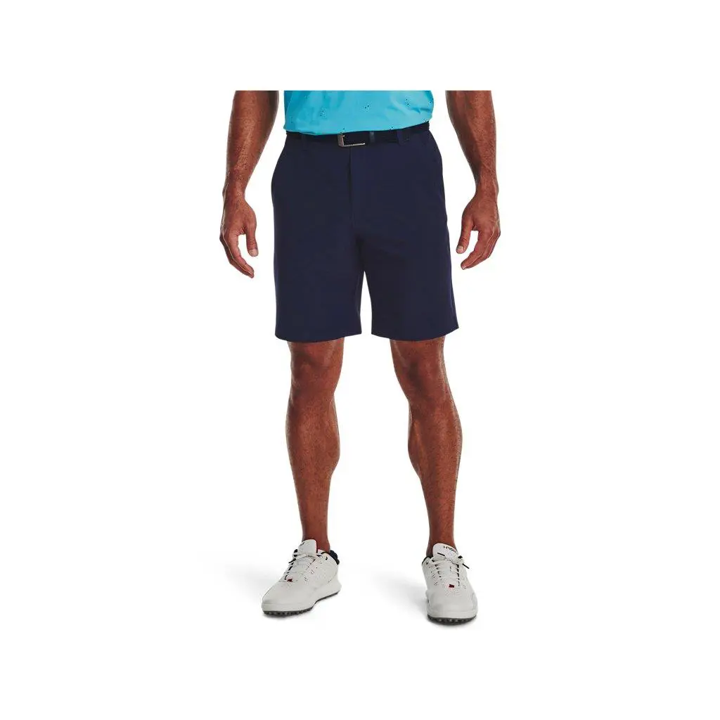 Under Armour Mens UA Drive Shorts - Water Repellent - 1364409 Midnight Navy-Halo Gray
