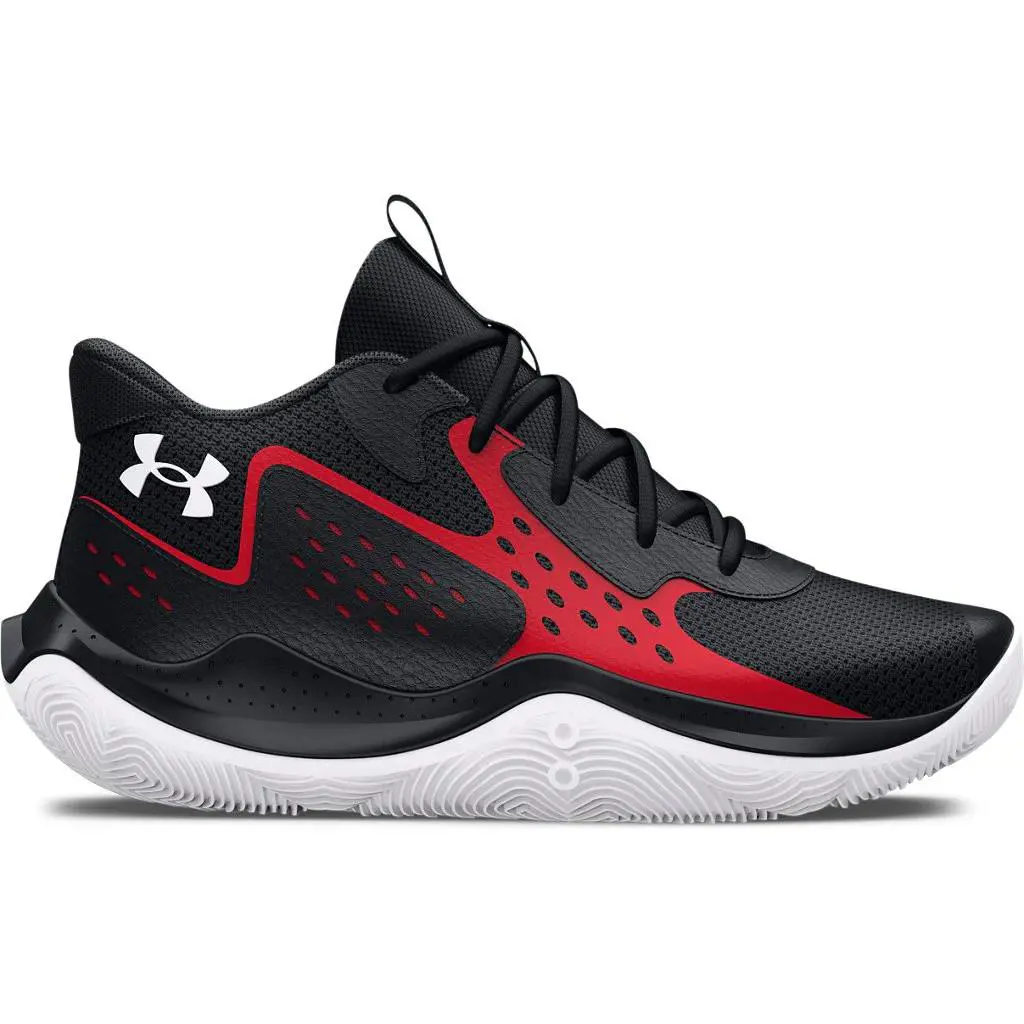 Under Armour Grade School UA Jet `23 Basketball Shoes - Micro G® Cushioning - Black-Metallic Gold