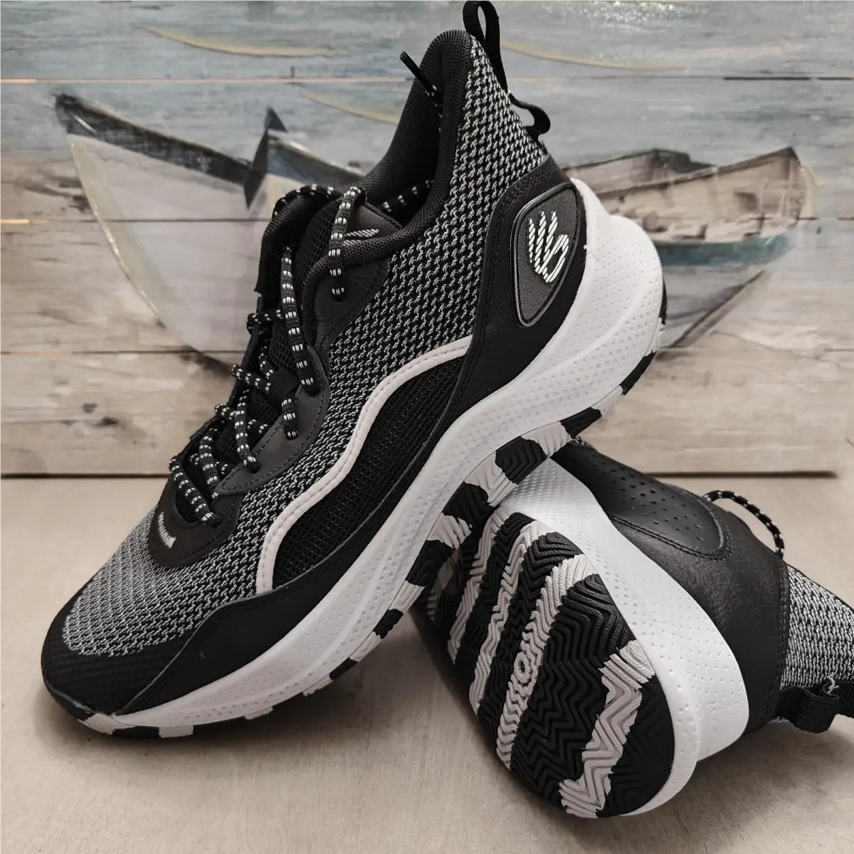 Under Armour Men`s Curry 3Z 24 Basketball Shoes Size 13 Black Grey