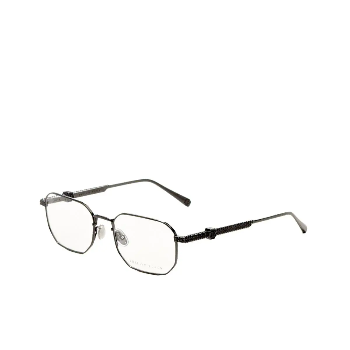 Philipp Plein Men`s 54mm Total Shiny Gunmetal Opticals VPP062M540568