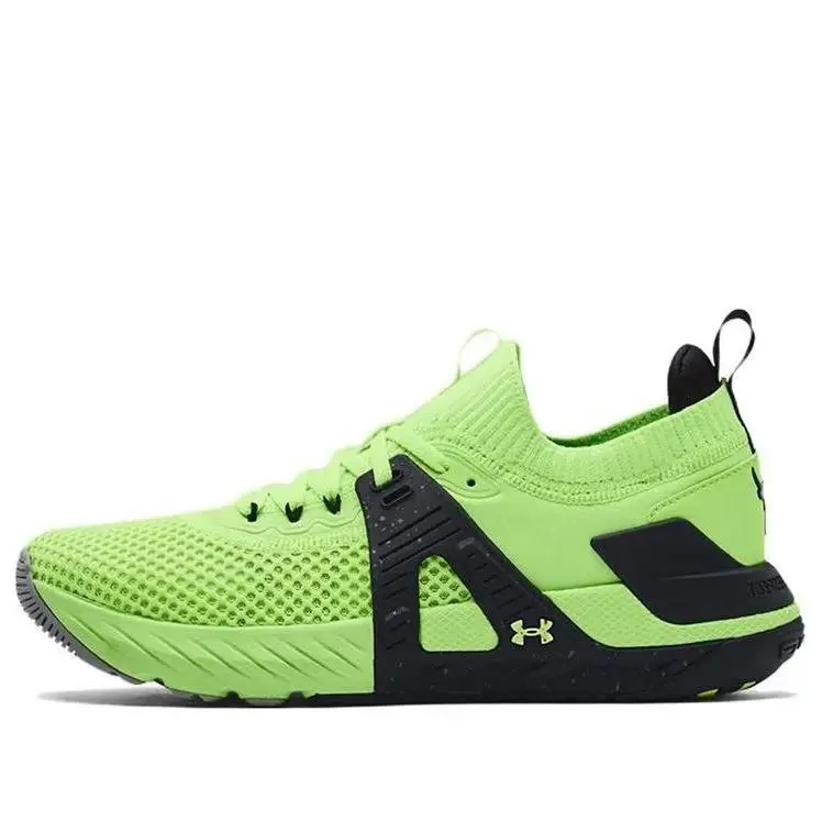 Under Armour Project Rock 4 `quirky Lime` Green/black 3023695-303 Men`s Size 10 - Green