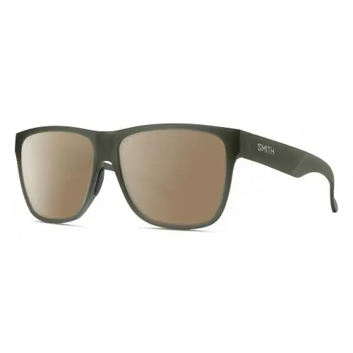 Lowdown XL 2 Unisex Polarized Sunglasses in Moss Crystal Green 60mm Amber Brown Polar by Smith Optics