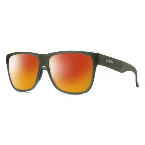 Lowdown XL 2 Unisex Polarized Sunglasses in Moss Crystal Green 60mm Red Mirror Polar by Smith Optics