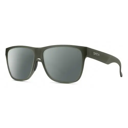 Lowdown XL 2 Unisex Polarized Sunglasses in Moss Crystal Green 60mm Smoke Grey Polar by Smith Optics