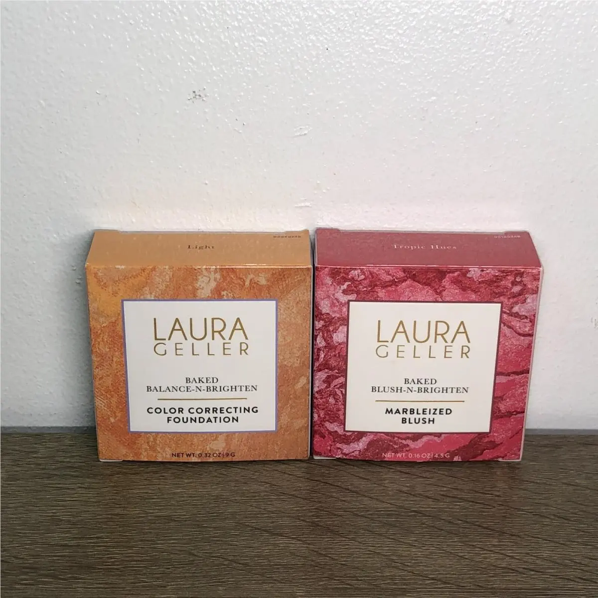Laura Geller Baked Balance N Brighten Foundation Blush Light Tropic Hues Lot 2