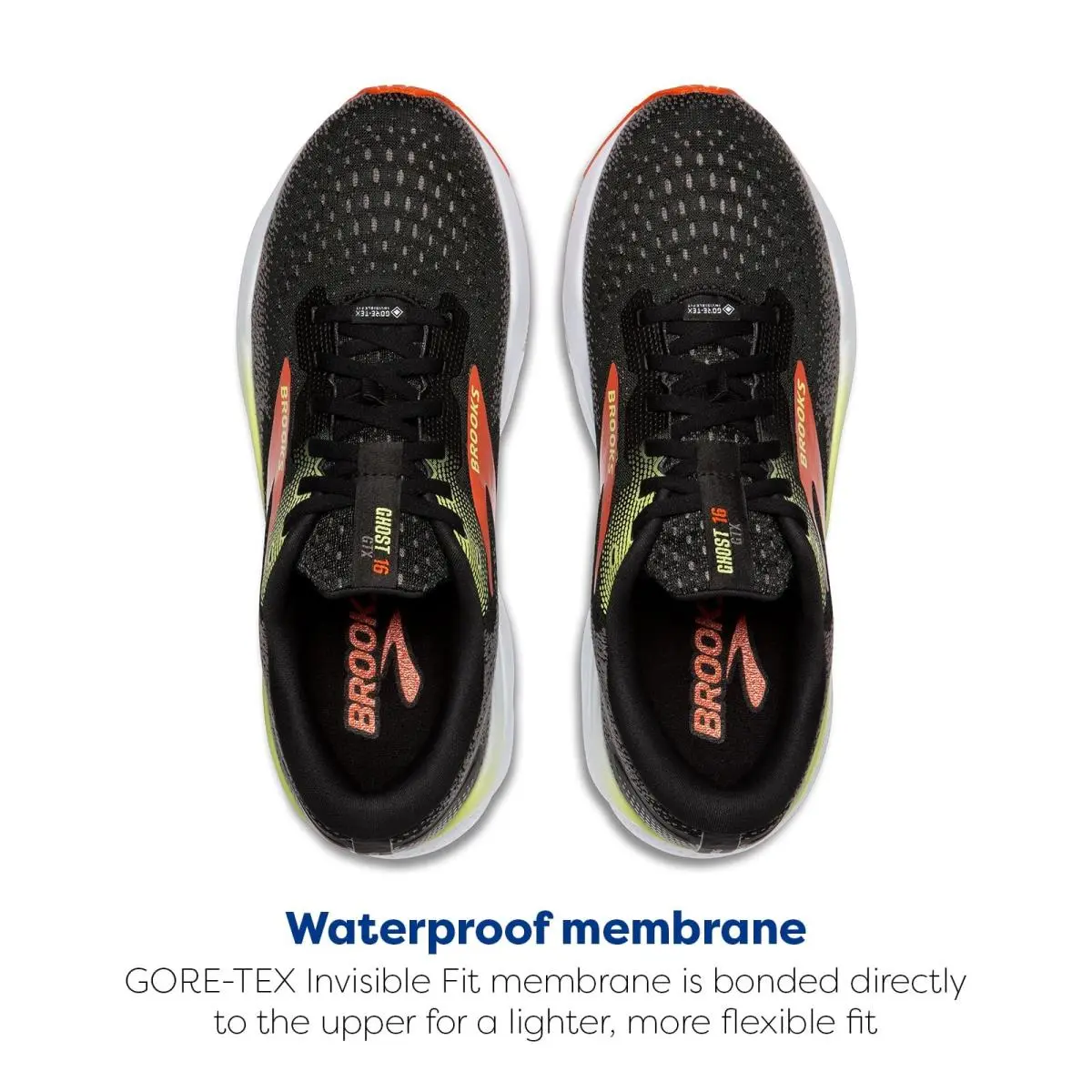 Brooks shoes - Brooks Ghost 16 GORE-TEX - Ghost - 110430-1D-049 - Black (UPC: 195394502343) 3