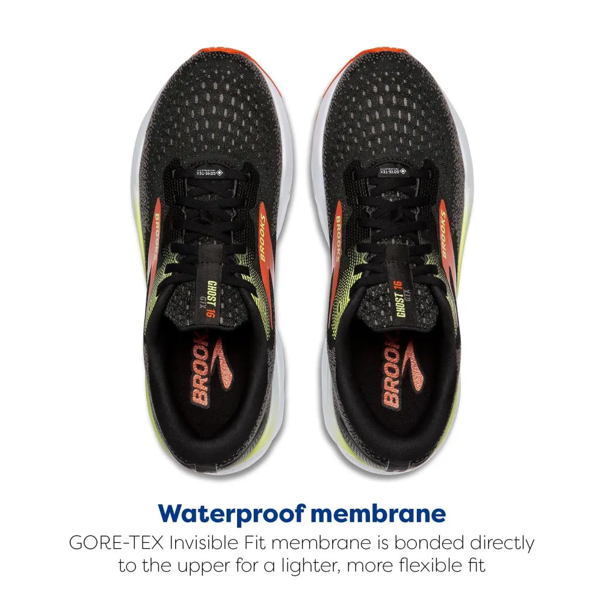 Brooks shoes - Brooks Ghost 16 GORE-TEX - Ghost - 110430-1D-049 - Black (UPC: 195394502343) 2
