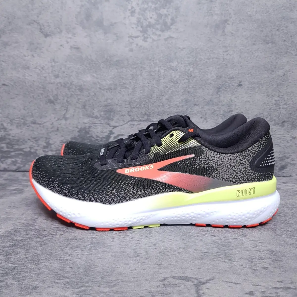 Brooks Ghost 16 Gtx Gore-tex Running Shoes Mens Size 7 Black 1104301D049