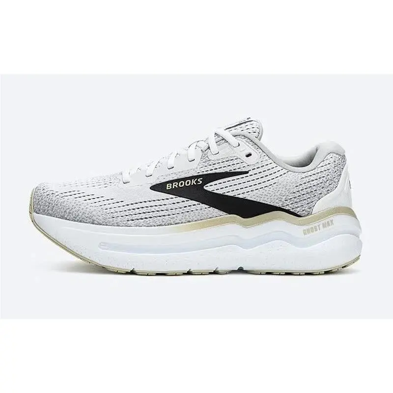 Men`s Size 8.5 -brooks Ghost Max 2 Running Shoes White Pelican 110431-1D-125