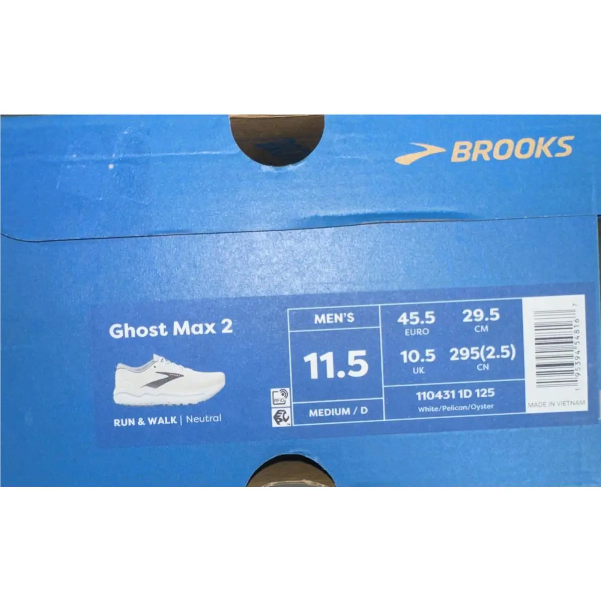 Brooks shoes - Brooks Ghost Max 2 - Ghost Max - 110431-1D-125 - White 4