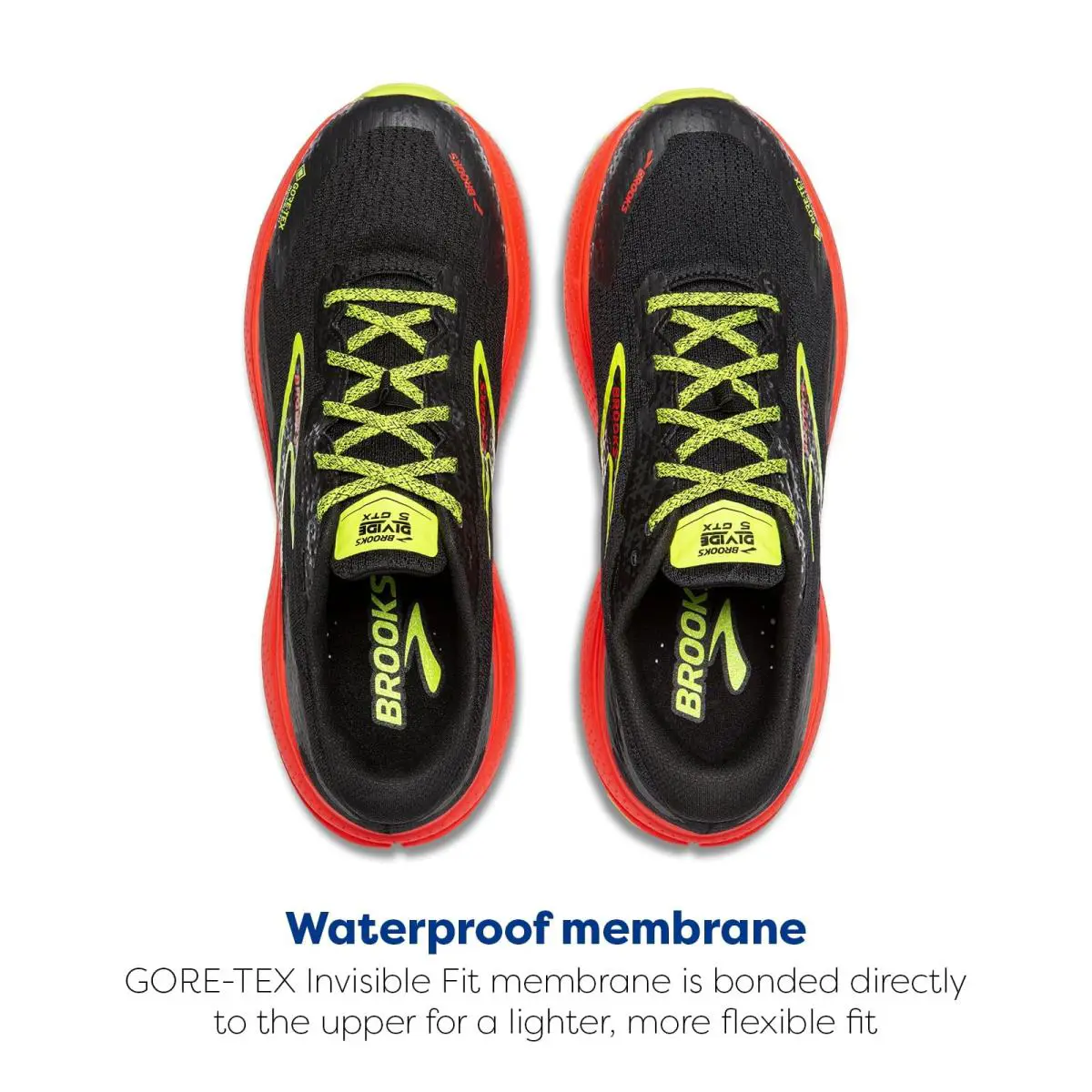 Brooks shoes - 1104281D091 - 1104281D091 - Black/Cherry/Lime (UPC: 195394501087) 2