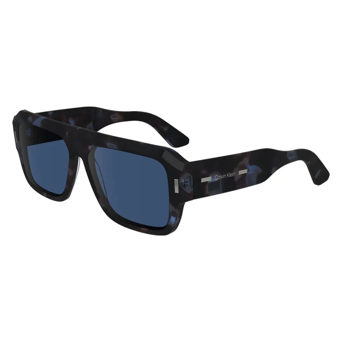 Calvin Klein CK-24501S 460 Blue Havana Sunglasses with Blue Lenses
