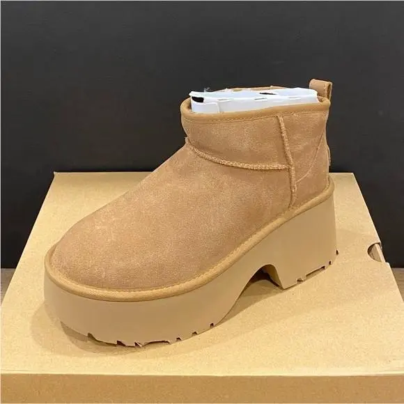 UGG shoes - Classic Ultra Mini New Heights - Chestnut 4