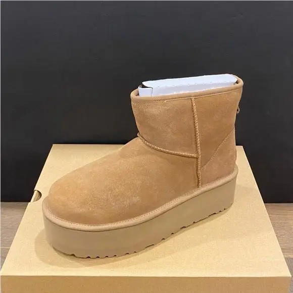 UGG shoes - Classic Mini Platfrom - Classic Mini Platfrom - Chestnut 3