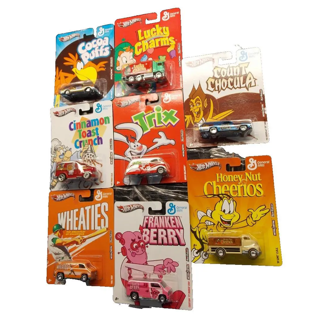 Hot Wheels Pop Culture 2011 General Mills Complete Set of 8 Make An Offer