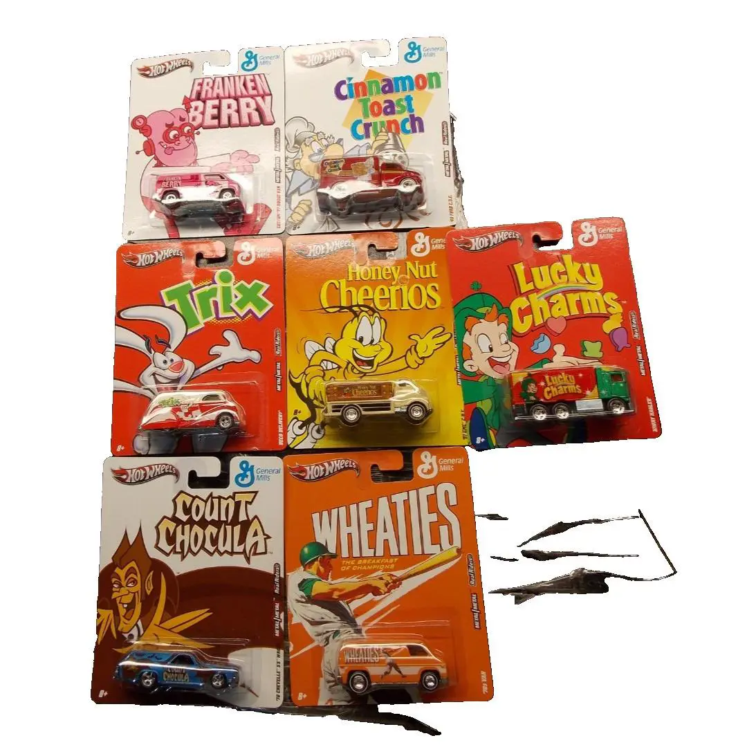 Hot Wheels Pop Culture 2011 General Mills Complete Set of 7 Make AN Offer