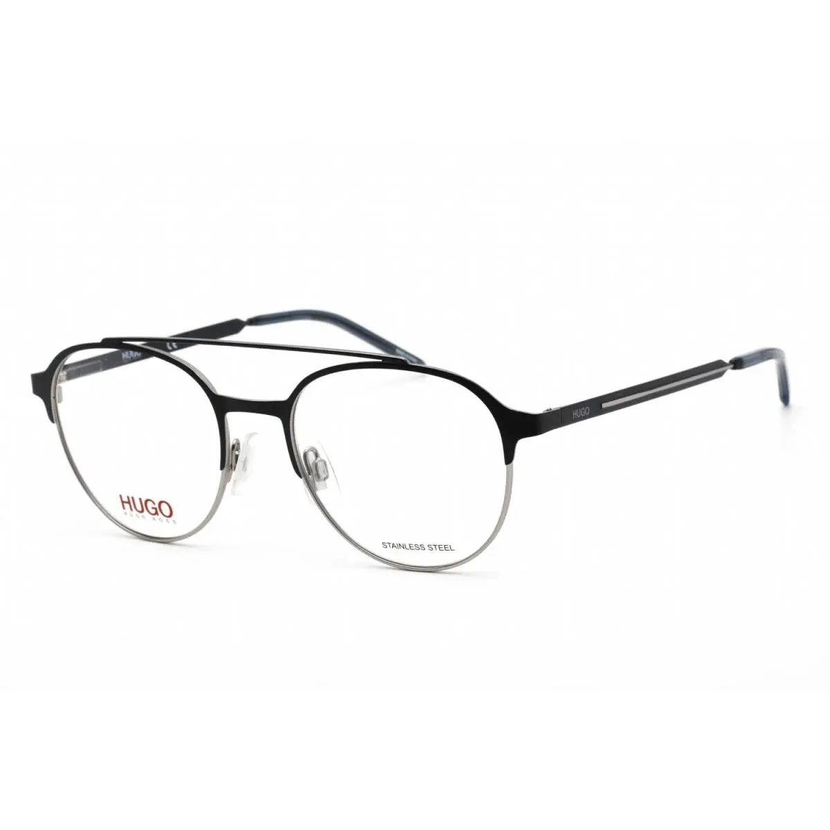 Hugo Boss HG1156 Kuo Round Matte Blue Ruthenium Eyeglasses