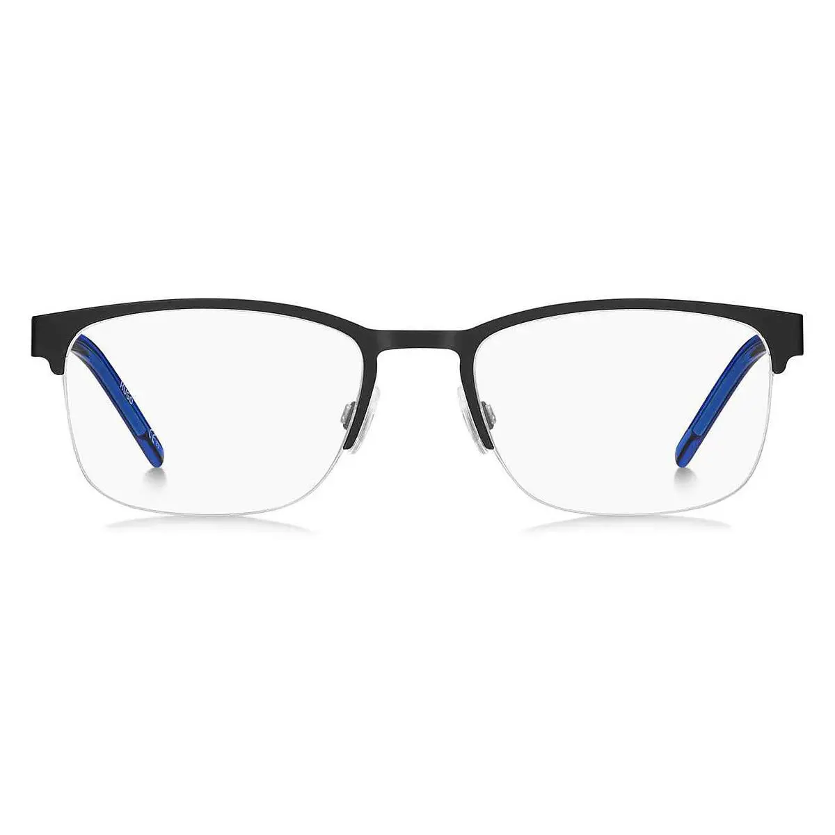 Hugo Boss HG 1247 Black Blue Rectangle 53 19 145