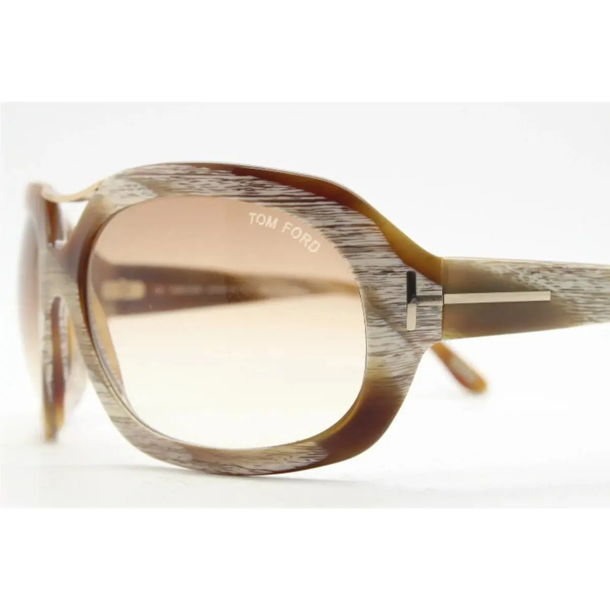 Tom Ford Camilla Sunglasses TF24 Q41 62mm Brown Horn / Light Brown Gradient Lens