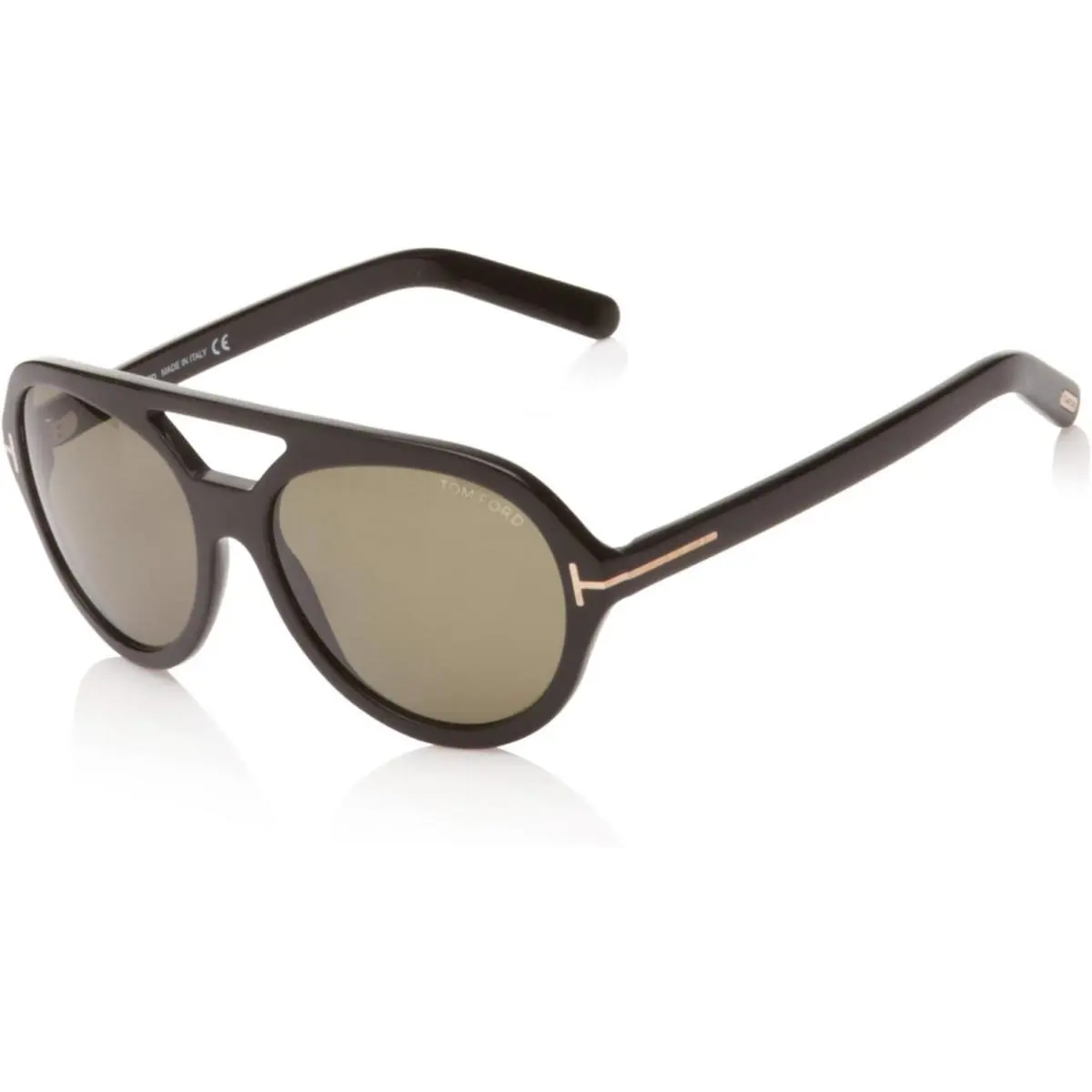 Tom Ford Henri Sunglasses TF0141 01N 57mm Black / Green Lens Vintage