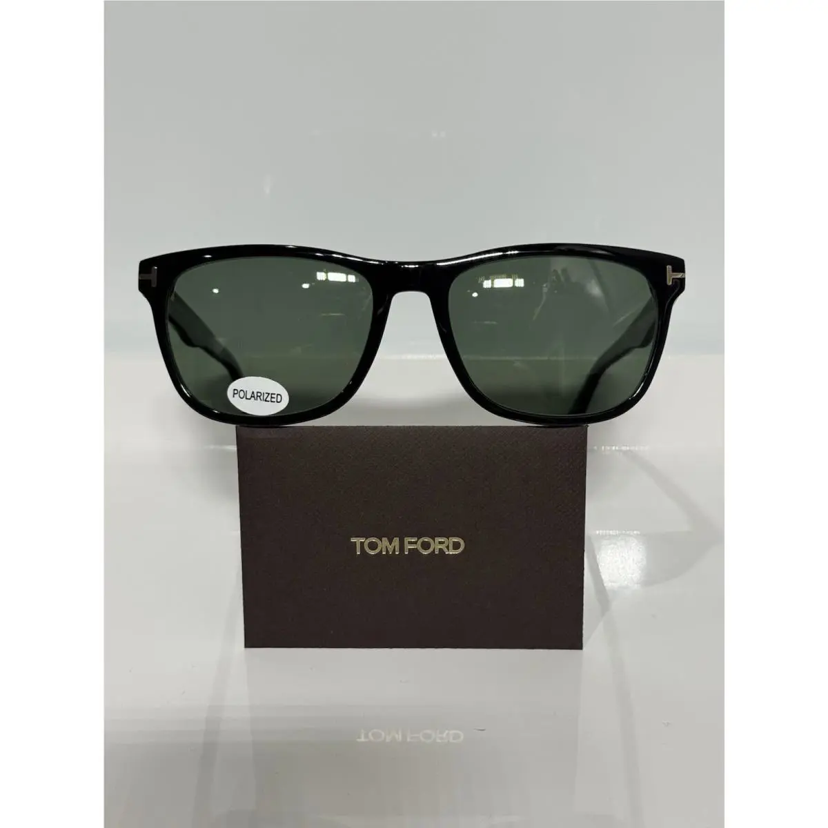 Tom Ford 5662 Black Acetate Unisex Retro Custom Polarized G15 Green Sunglasses