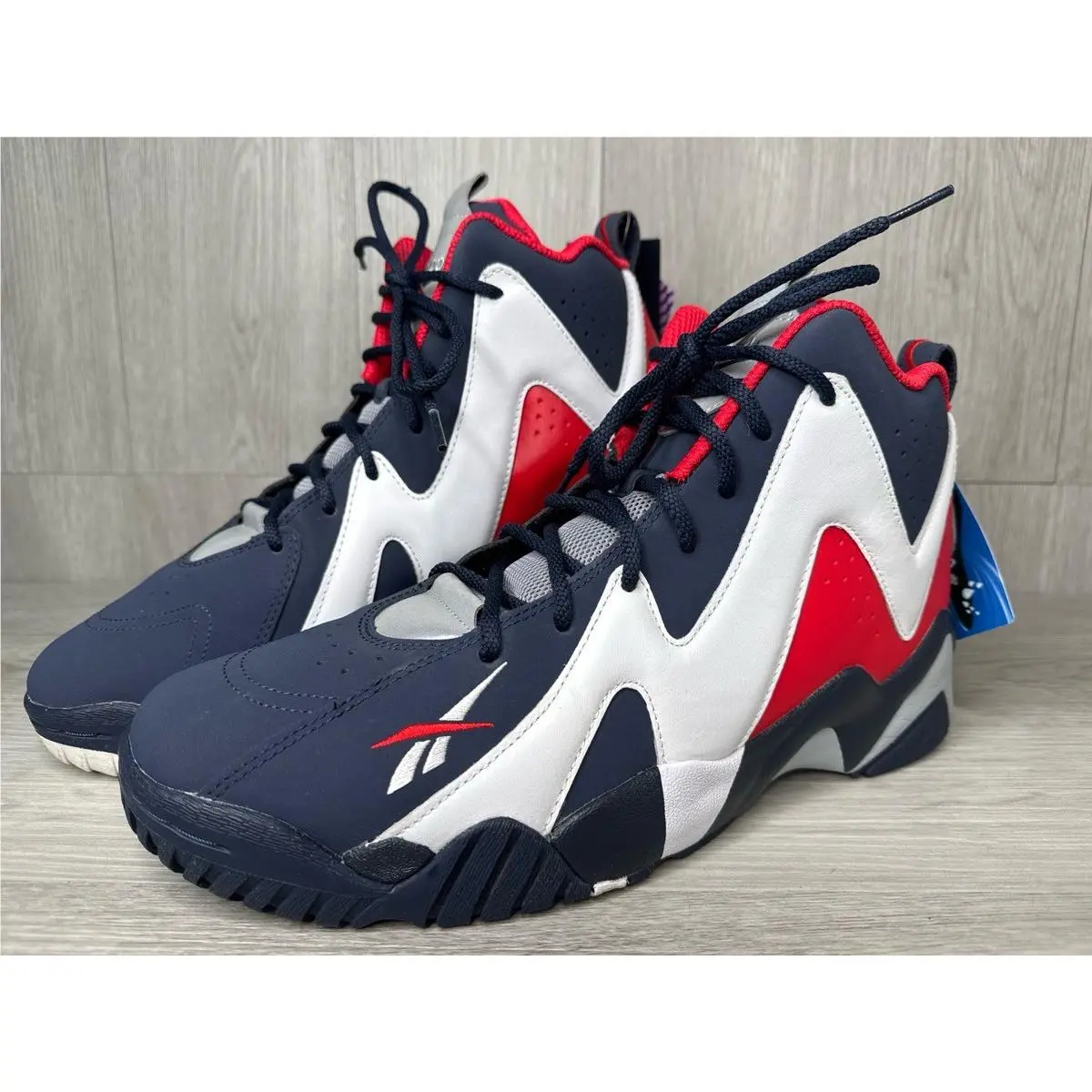Reebok Kamikaze II FV9295 High Top Basketball Shoes Size 13 A1D030313