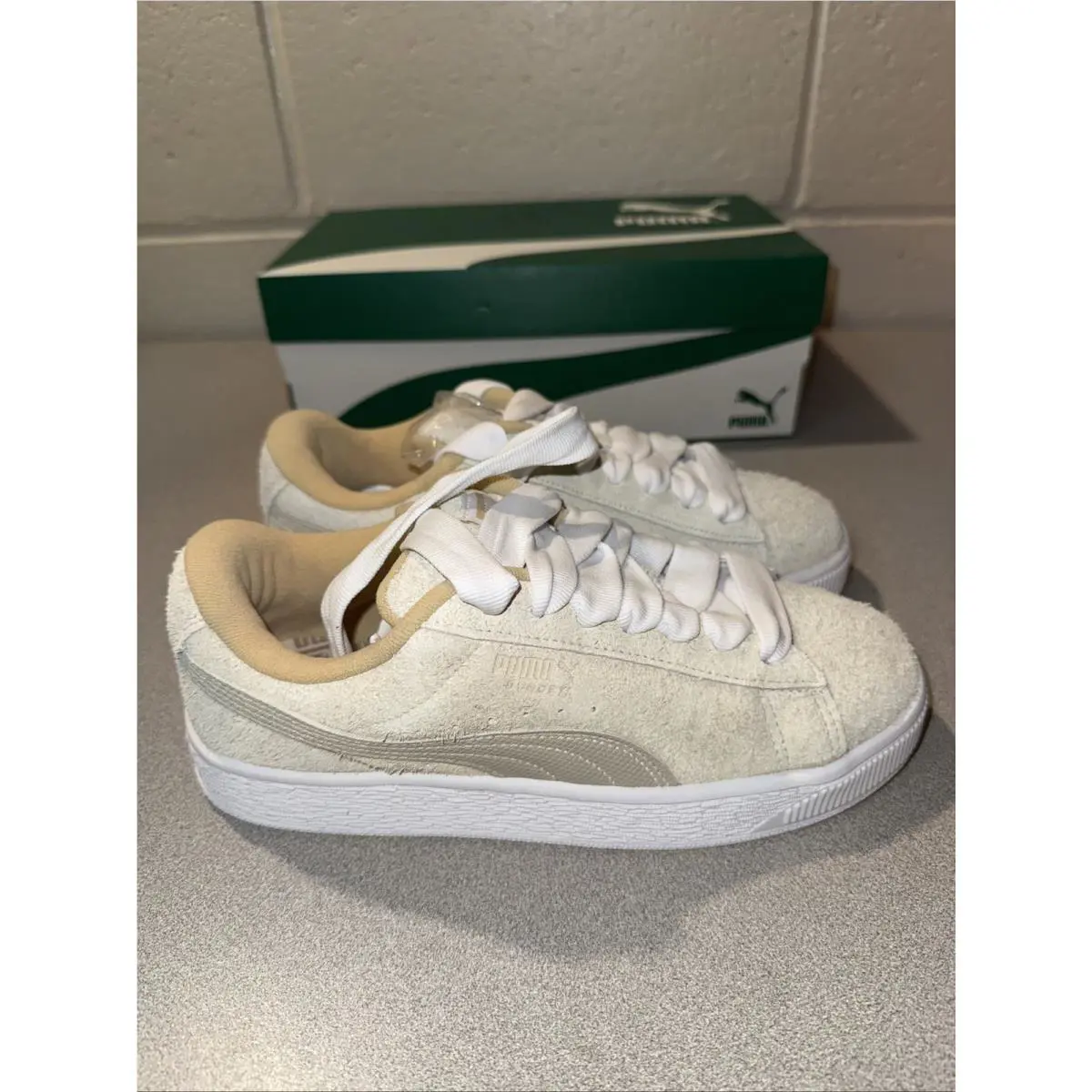 Puma shoes - Puma Suede XL Hairy - Suede Hairy - 39830901 - Beige 0