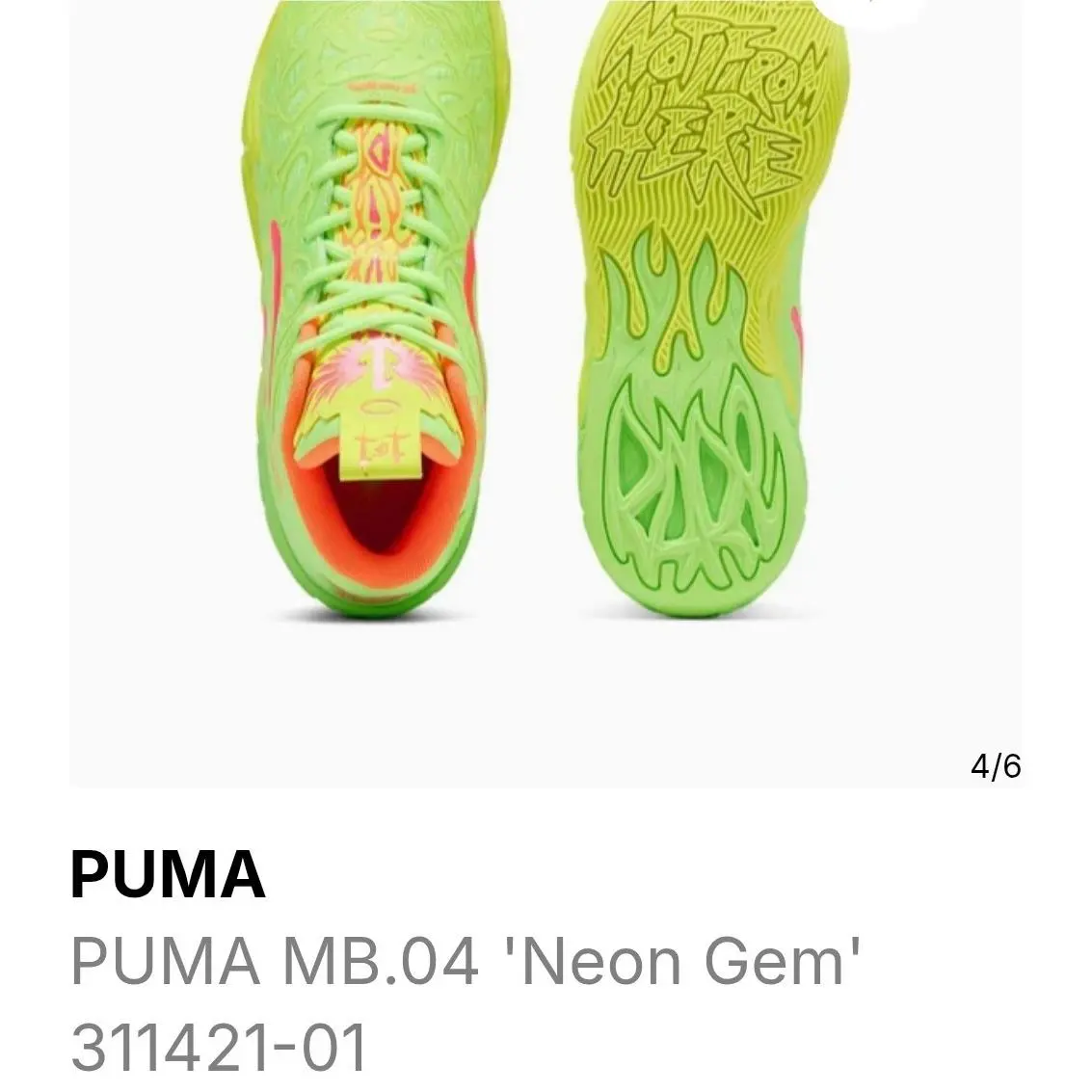 Puma shoes - PUMA MB 01 - 311421-01 - Yellow 2
