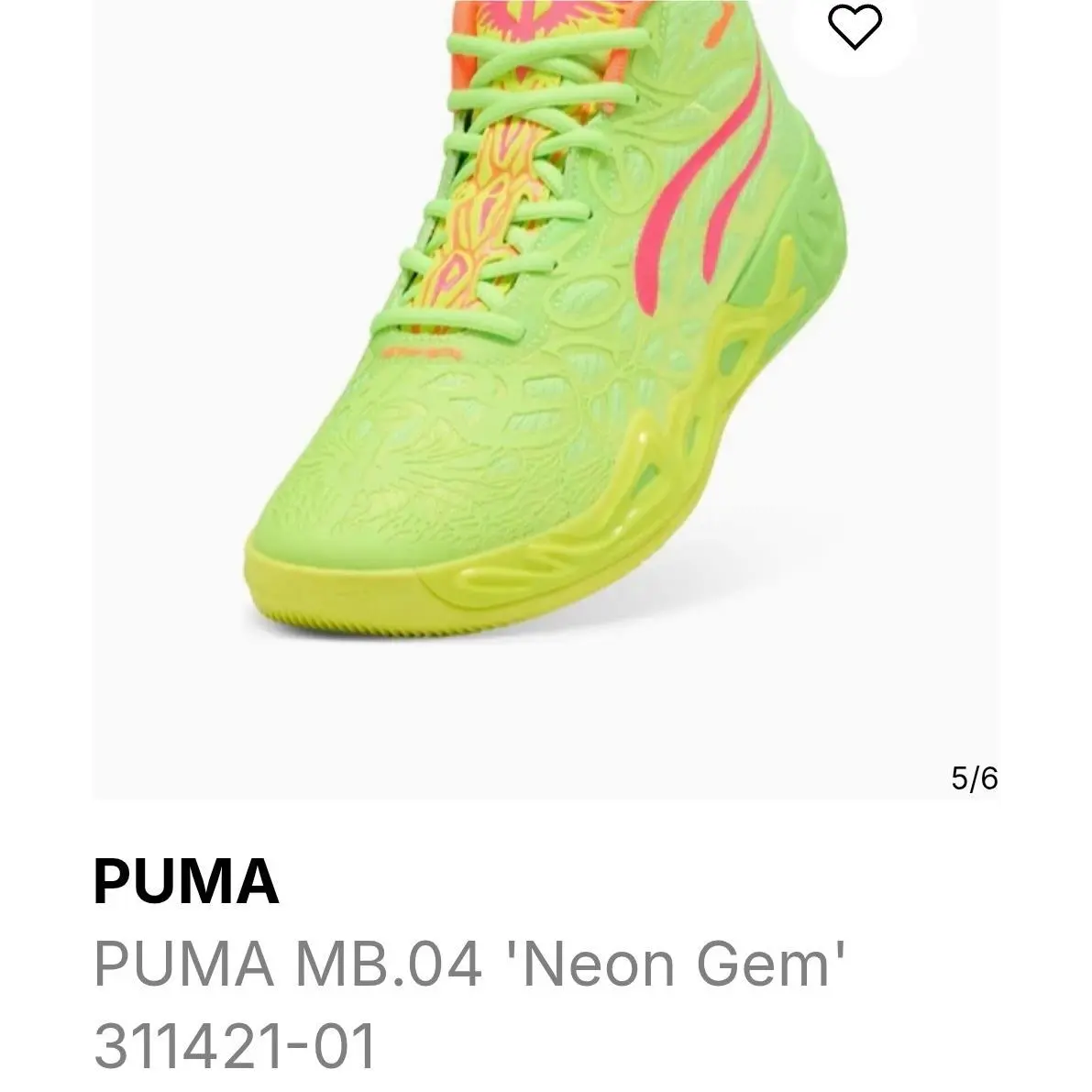 Puma shoes - PUMA MB 01 - 311421-01 - Yellow 3