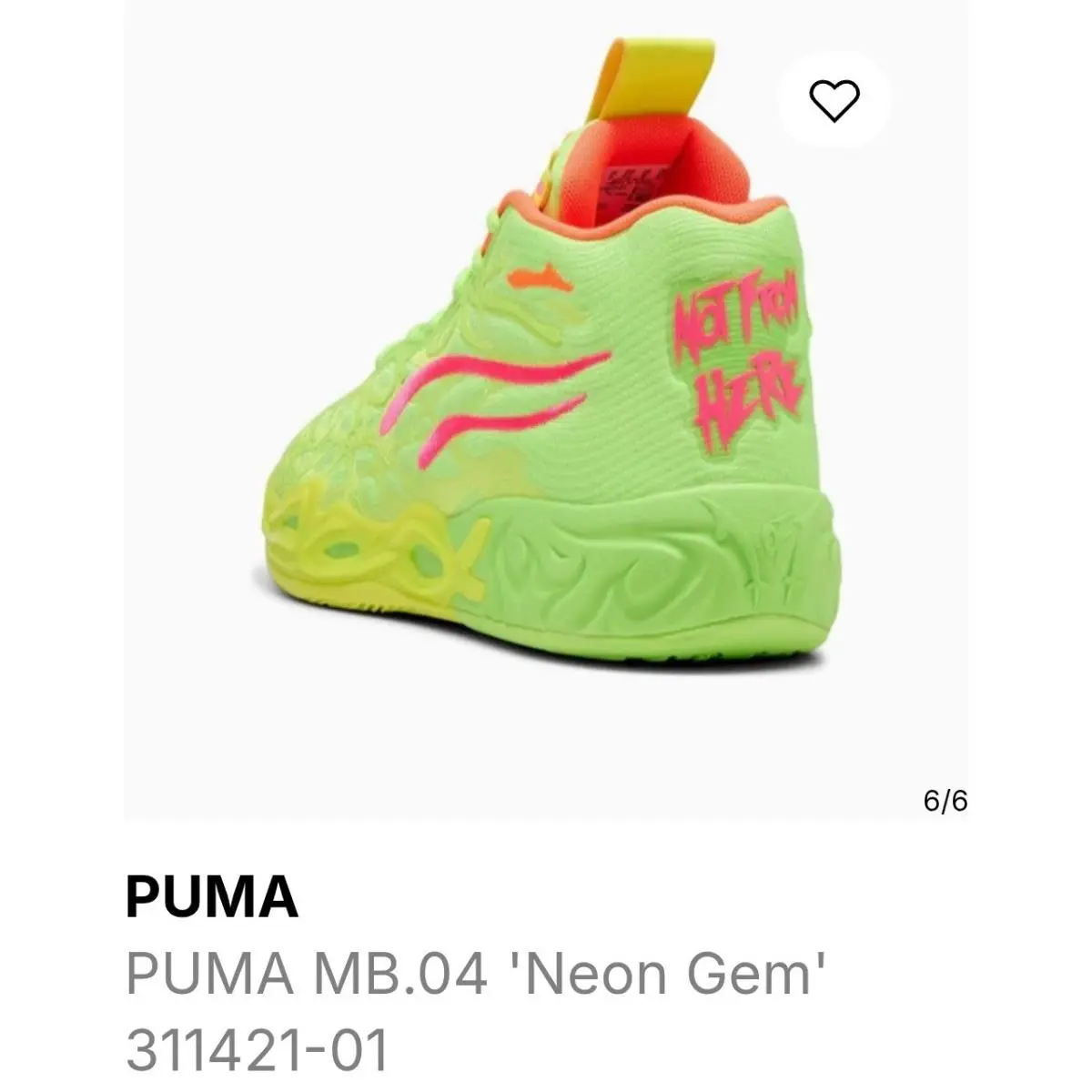 Puma shoes - PUMA MB 01 - 311421-01 - Yellow 4