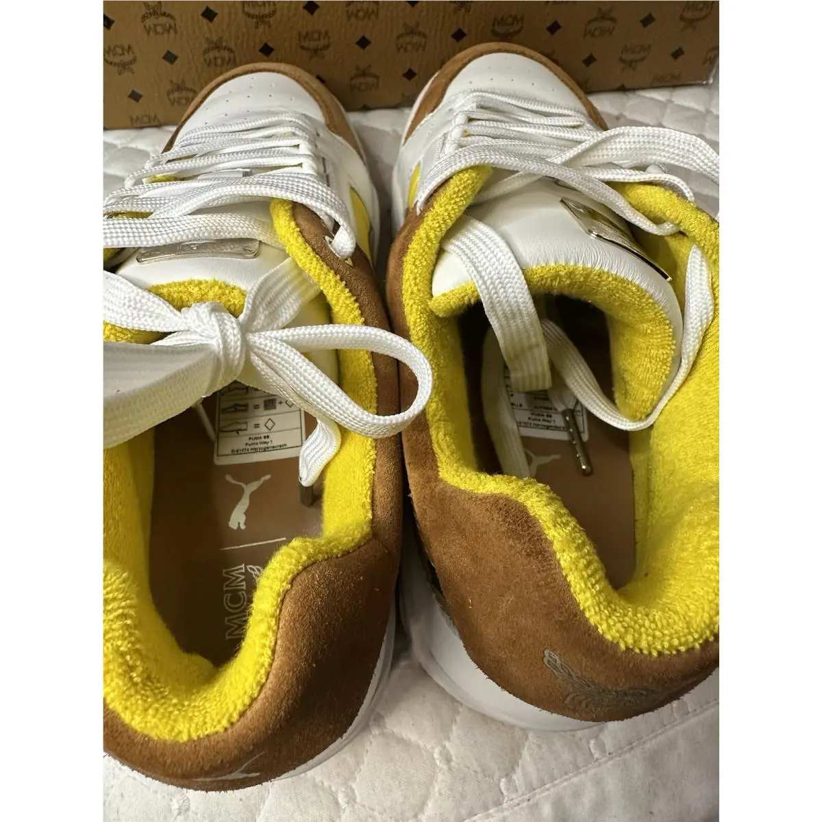 Puma shoes - PUMA Slipstream - Slipstream - 38766501 - Brown, White, Yellow (UPC: 195101356238) 4