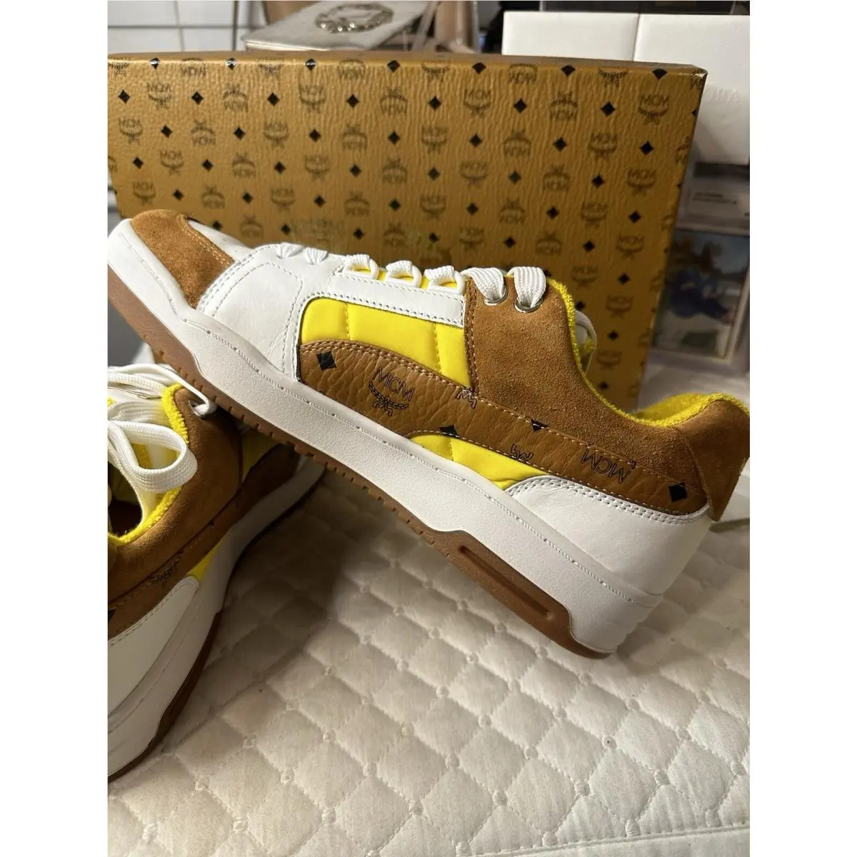 Puma shoes - PUMA Slipstream - Slipstream - 38766501 - Brown, White, Yellow (UPC: 195101356238) 5