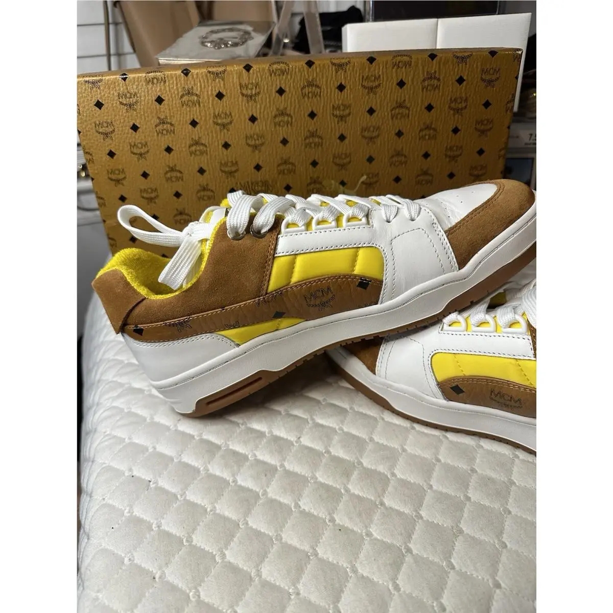 Puma shoes - PUMA Slipstream - Slipstream - 38766501 - Brown, White, Yellow (UPC: 195101356238) 7