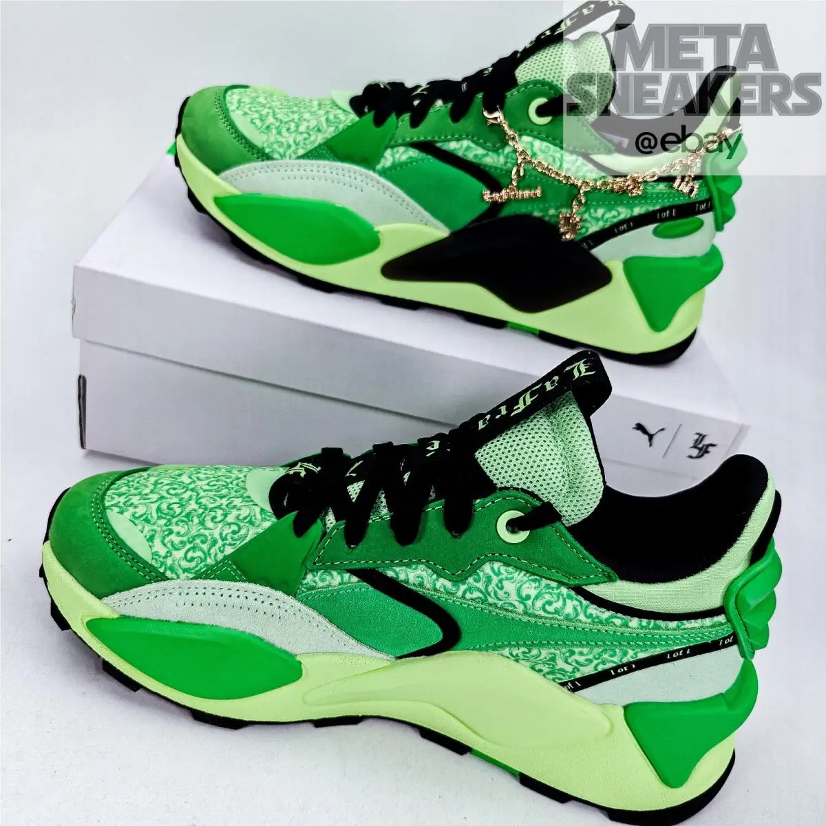 Puma shoes - PUMA RS-XL - 395032-01 - Green/Spring Fern/Black 8
