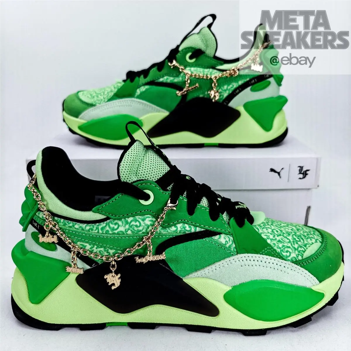 Puma shoes - PUMA RS-XL - 395032-01 - Green/Spring Fern/Black 9